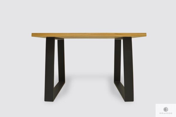 Dębowy stół na metalowych nogach do jadalni SERSO Producent Stołów RaWood Premium Furniture