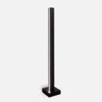 Drewniana lampa led do salonu lakier czerń (2)