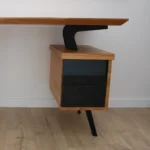 biurko vita dębowy blat, stalowe nogi (1)(1)