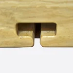 Półka na wino i kieliszki z drewna litego