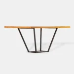 Stół dębowy na metalowej podstawie LIBRO