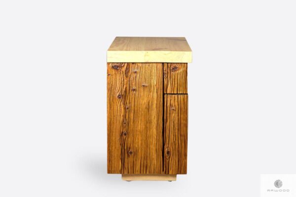 Drewniana szafka nocna z szufladą na zamówienie IKSJA
