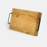 Drewniana taca z uchwytami do serwowania