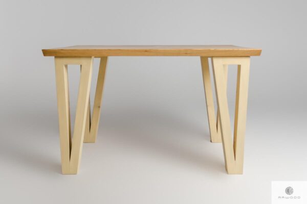 Drewniany stół z drewna litego do jadalni salonu JEZZ
