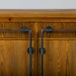 Komoda industrialna z drewna i stali DENAR