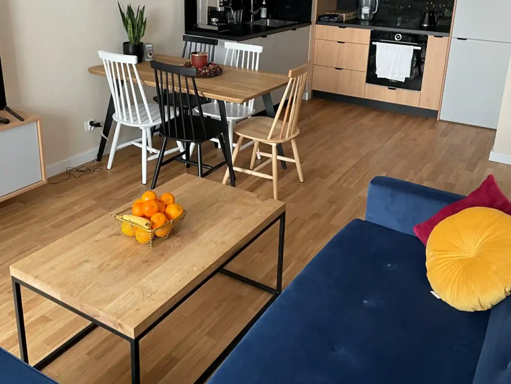 Dębowa ława industrialna - realizacja