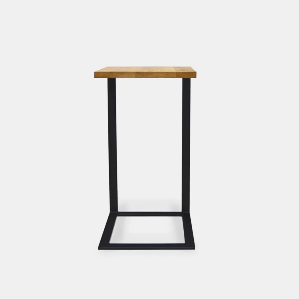 Pomocnik loftowy stolik z drewna litego i metalu IBSEN