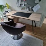 biurko VITA z dębowym blatem