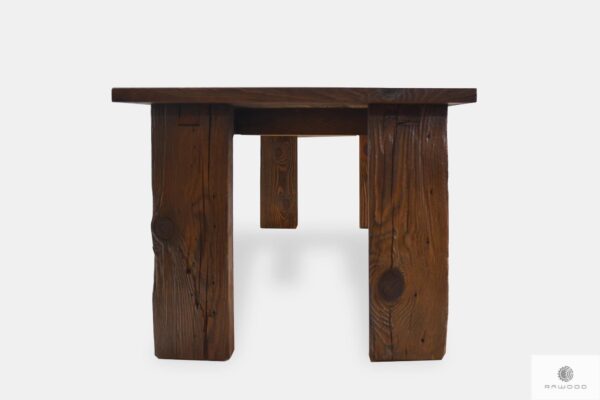 Rustykalny stół ze starego drewna do jadalni salonu WERD