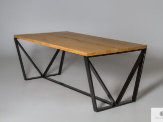 Stół nowoczesny drewniany dębowy do salonu jadalni VICTORIA