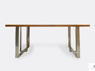 Stół nowoczesny z dębowego drewna litego do jadalni salonu MOCCA