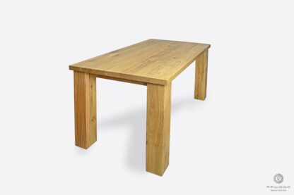 Stół z dębowego drewna na zamówienie do jadalni THOR