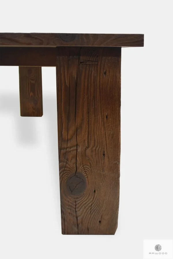Stół ze starego drewna litego do jadalni salonu kuchni WERD