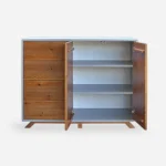 Komoda BERGEN fronty ze starego drewna kolor mocca