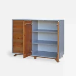 Komoda BERGEN fronty ze starego drewna kolor mocca