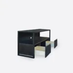 Szafka RTV dębowa CAMERON - czarna