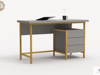 Drewniane biurko z szufladami do gabinetu pokoju BOSTON Producent Mebli RaWood Premium Furniture