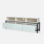 Nowoczesna szafka RTV płyta biała (5)