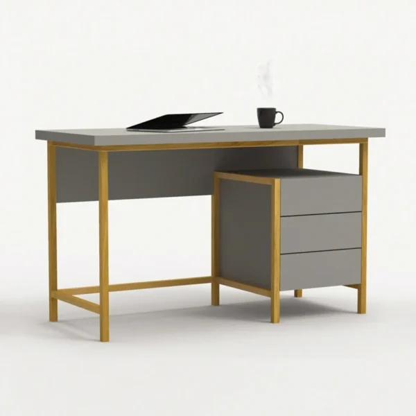Drewniane biurko nowoczesne z szufladami BOSTON