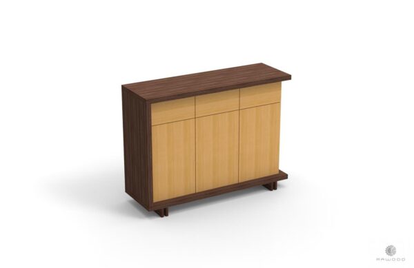 Nowoczesna komoda z szufladami na drewnianych nogach NESTON Producent Mebli RaWood Premium Furniture