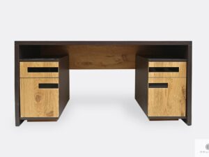 Dębowe biurko nowoczesne z litego drewna do gabinetu biura LAGOS