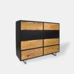 Elegancka komoda z drewna litego nowoczesna NESCA II