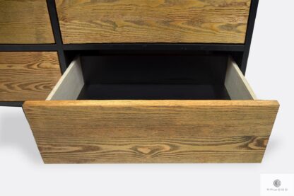 Elegancka komoda nowoczesna z drewna z szufladami NESCA II
