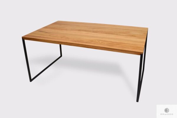 Elegancki stół z dębowego drewna litego do jadalni salonu NESCA II
