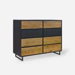 Komoda nowoczesna NESCA II - stal czarna