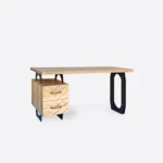 Biurko dębowe WALT frezowany front (2)