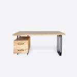 Biurko dębowe WALT frezowany front (3)