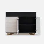 komoda dębowa NORD lakier bielony (2)