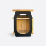 Szafka pod telewizor dębowa na metalowych nogach WALT - obrazek 6