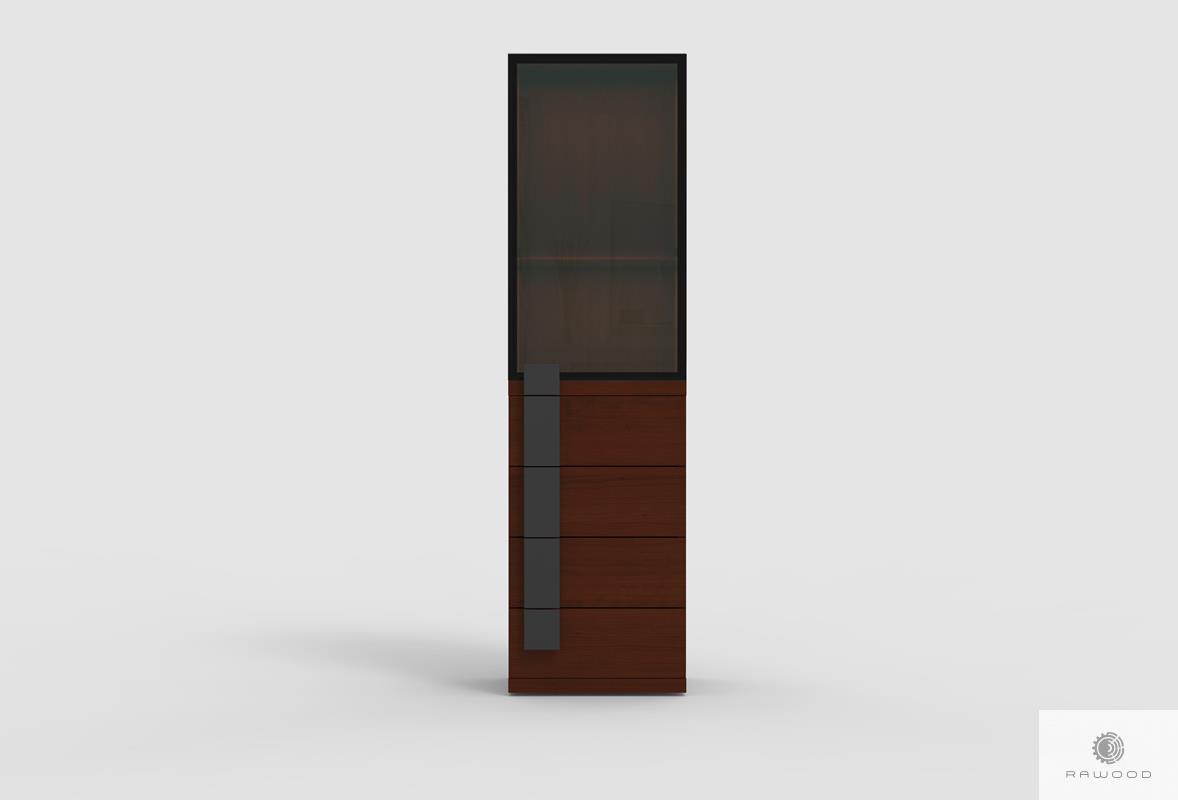 Debowa witryna z litego drewna do salonu DALLAS find us on https://www.facebook.com/RaWoodpl/