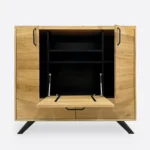 Dębowa komoda drewniana w stylu industrialnym JORGEN