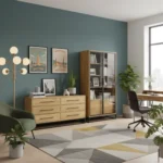 witryna MERIS II + industrialna dębowa komoda MERIS (9)