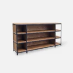 Regał dębowy industrialny HUGON lakier TERRA (1)