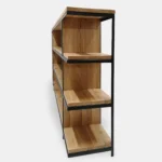 Regał dębowy loft do salonu gabinetu HUGON