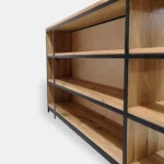 Regał dębowy loft do salonu gabinetu HUGON