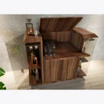 dębowy barek na alkohole kieliszki CARMEN