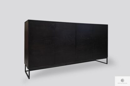 Dębowa komoda z szafkami z drewna litego i metalu MERIS I Producent Mebli RaWood Premium Furniture