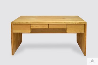 Nowoczesne biurko dębowe z szufladami do gabinetu biura DAVOS Producent Mebli RaWood Premium Furniture