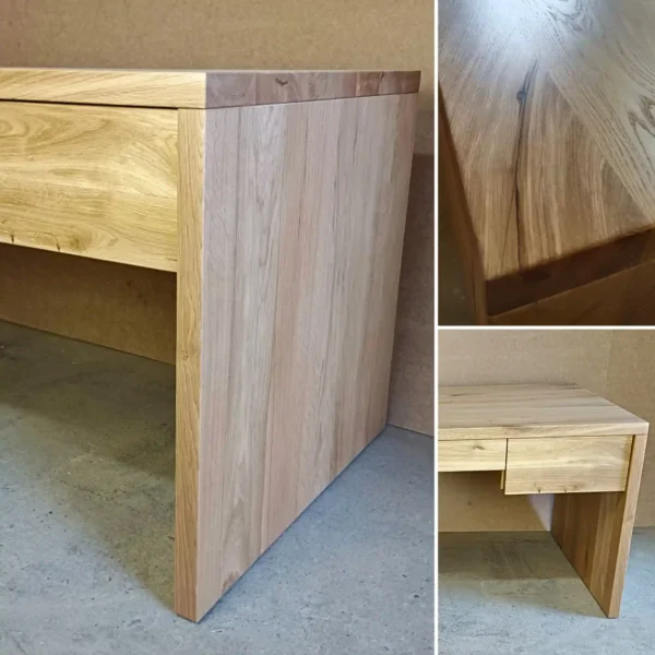 Drewniane biurko z szufladami duże biurko DAVOS