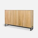 dębowa komoda z metalową podstawą MERIS I (2)