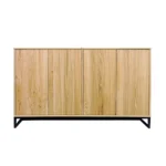 dębowa komoda z metalową podstawą MERIS I (3)(2)