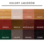 Próbki drewna - Próbniki kolorów drewna - LAKIER