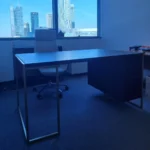 biurko CARIN I duże indywidualne WENGE stal złota (3)