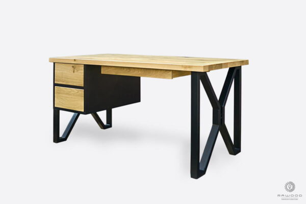 Biurko drewniane do gabinetu na wymiar drewniane nowoczesne biurka
