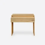 Konsola dębowa z jedną szufladą i wycięciem z tyłu DAVOS