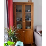 Witryna dębowa do salonu DAVOS - realizacja